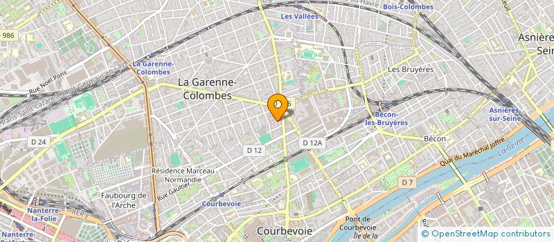 localisation de l'entreprise TANOH SERVICES PRO à COURBEVOIE
