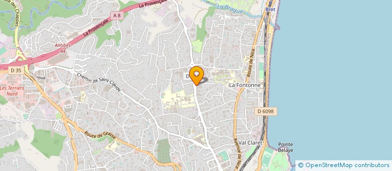 localisation de l'entreprise TANORAA à ANTIBES
