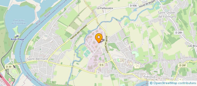 localisation de l'entreprise TANORGA à TREVOUX