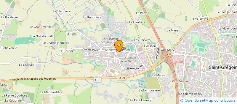 localisation de l'entreprise TANOU à MONTGERMONT