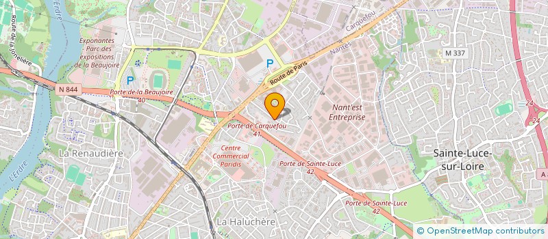 localisation de l'entreprise TANOVA à NANTES