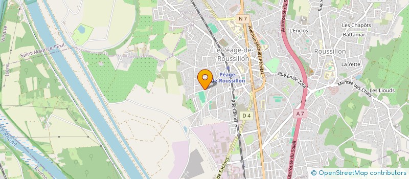 localisation de l'entreprise TANRIVERDI MAISONS  LE PEAGE-DE-ROUSSILLON