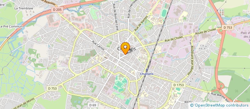 localisation de l'entreprise TANTE HUGUETTE à CHALLANS