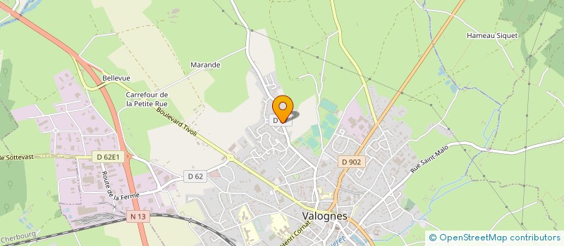 localisation de l'entreprise TANTEL ASSOCIES  VALOGNES