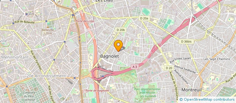 localisation de l'entreprise TANTRAGENCY à BAGNOLET