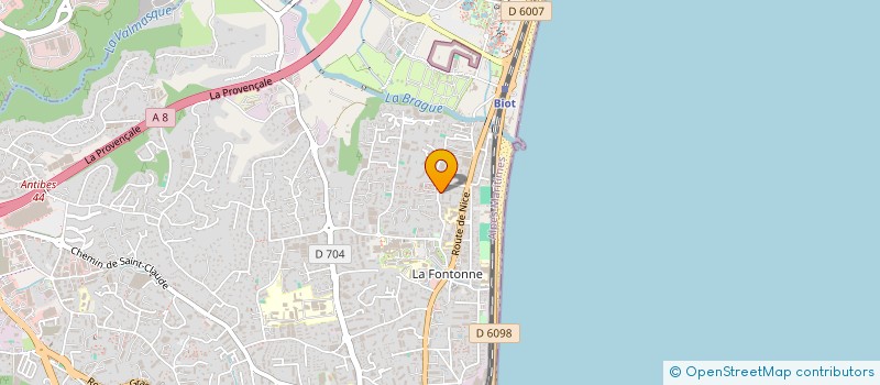 localisation de l'entreprise TANV à ANTIBES