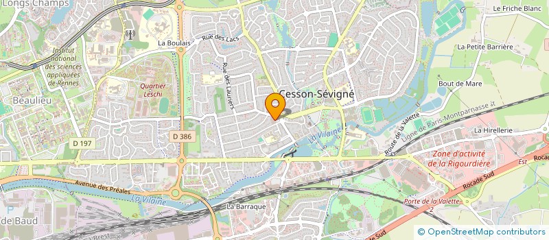 localisation de l'entreprise TANVEZ INVEST  CESSON-SEVIGNE