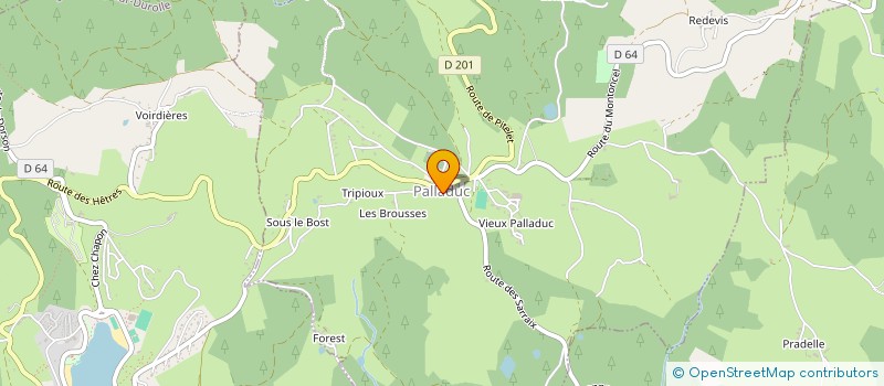 localisation de l'entreprise TANY MENA (TERRE ROUGE)  PALLADUC