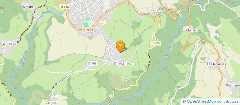 localisation de l'entreprise TAO  PONSONNAS
