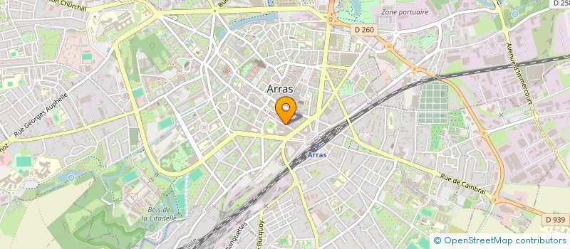 localisation de l'entreprise TAO ARRAS à ARRAS