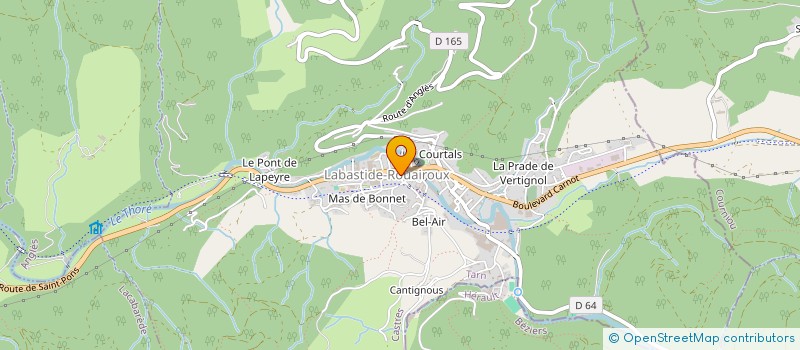 localisation de l'entreprise TAO & LINH  LABASTIDE-ROUAIROUX