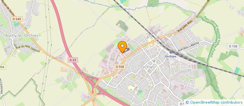 localisation de l'entreprise TAO ORCHIES  ORCHIES