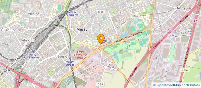 localisation de l'entreprise TAO RECRUTEMENT à MASSY