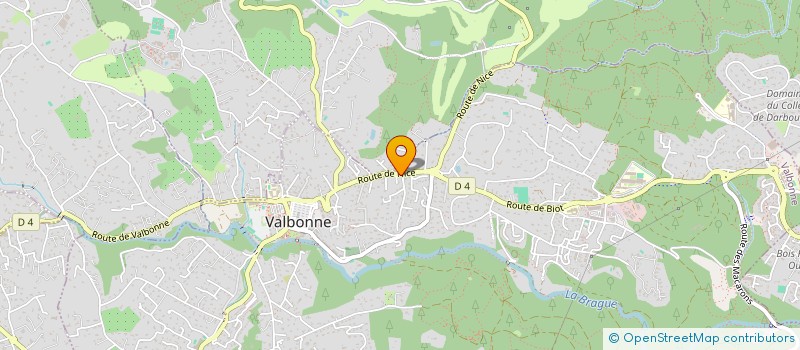 localisation de l'entreprise TAODYNE à VALBONNE