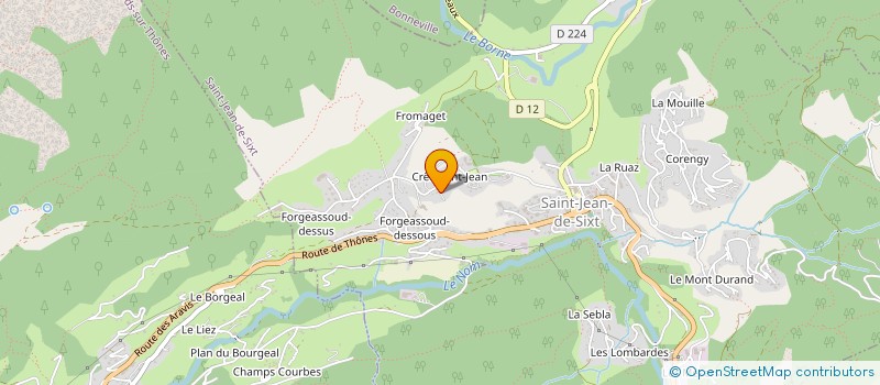 localisation de l'entreprise TAOM ARAVIS à SAINT-JEAN-DE-SIXT