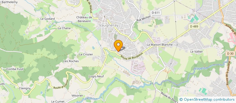 localisation de l'entreprise TAONIX  VAUGNERAY