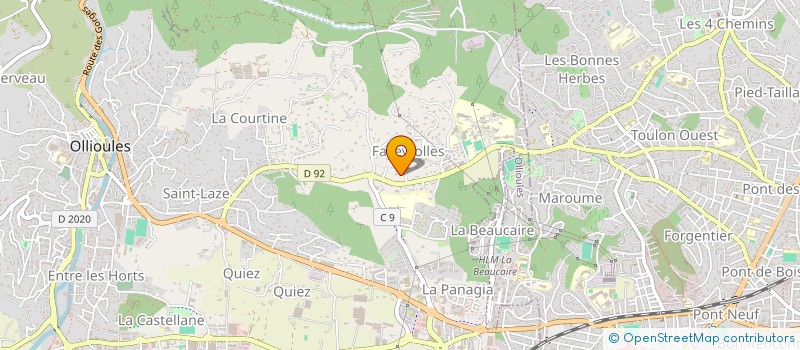 localisation de l'entreprise TAORMINE  OLLIOULES