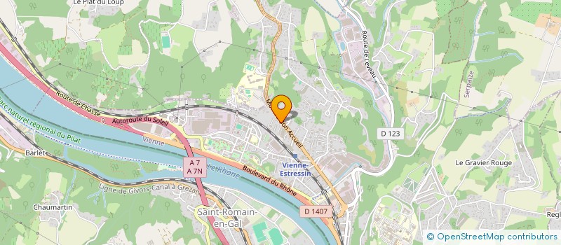 localisation de l'entreprise TAOUNATE SCI  VIENNE