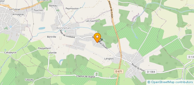 localisation de l'entreprise TAP & HOP  BONNETAN