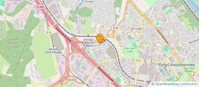 localisation de l'entreprise TAP TAP SERVICES à EVRY-COURCOURONNES