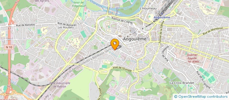 localisation de l'entreprise TAPA à ANGOULEME