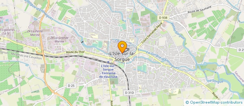 localisation de l'entreprise TAPAGE  L'ISLE-SUR-LA-SORGUE