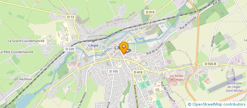 localisation de l'entreprise TAPAGE à L'AIGLE