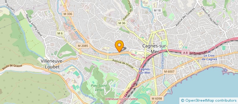 localisation de l'entreprise TAPE A L'OEIL à CAGNES-SUR-MER