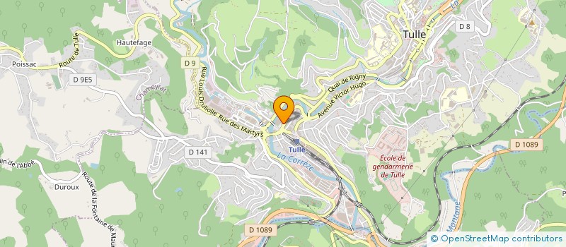 localisation de l'entreprise TAPE DU BASSIN TULLISTE  TULLE