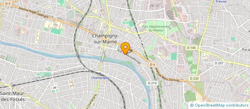 localisation de l'entreprise TAPH'EXPRESS à CHAMPIGNY-SUR-MARNE