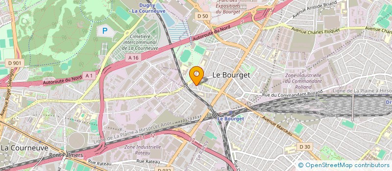 localisation de l'entreprise TAPIDECO à LE BOURGET