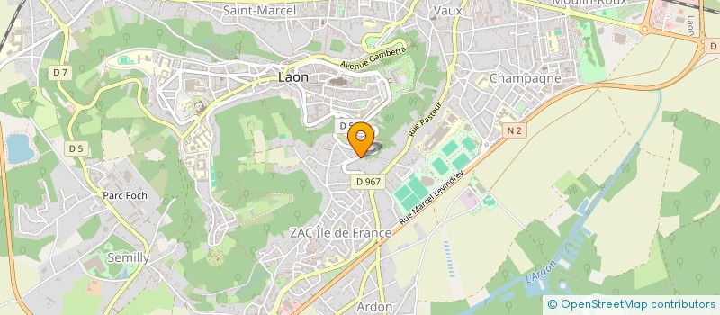 localisation de l'entreprise TAPIOCA à LAON