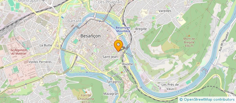 localisation de l'entreprise TAPIS ROUGE  BESANCON