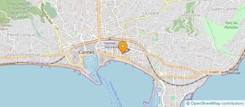 localisation de l'entreprise TAPISSERIE DECORATION SIEGE DE à CANNES