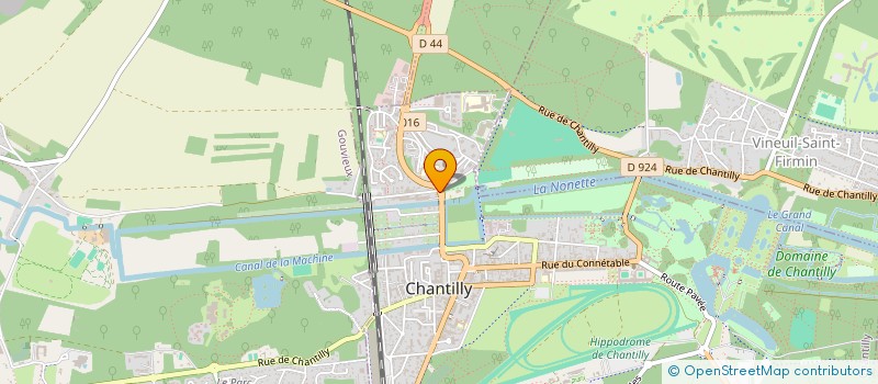 localisation de l'entreprise TAPISSERIES D'ART D'AUBUSSON à CHANTILLY