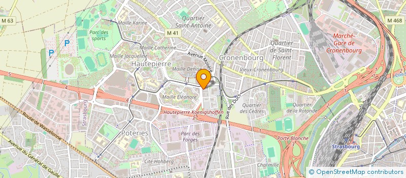localisation de l'entreprise TAPISSHOP 67 à STRASBOURG
