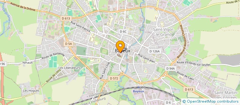 localisation de l'entreprise TAPISSIERE DECORATRICE MELIZA à BAYEUX