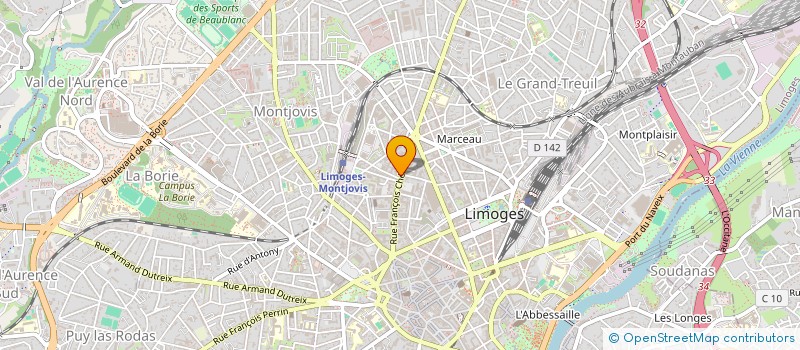 localisation de l'entreprise TAPISSIMO à LIMOGES