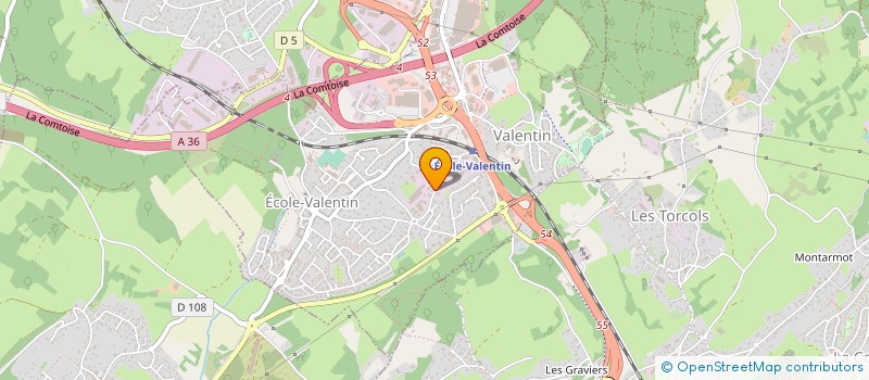localisation de l'entreprise TAPONNOT ENTREPRISE  ECOLE-VALENTIN