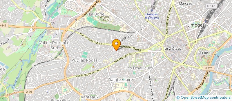 localisation de l'entreprise TAPSON à LIMOGES
