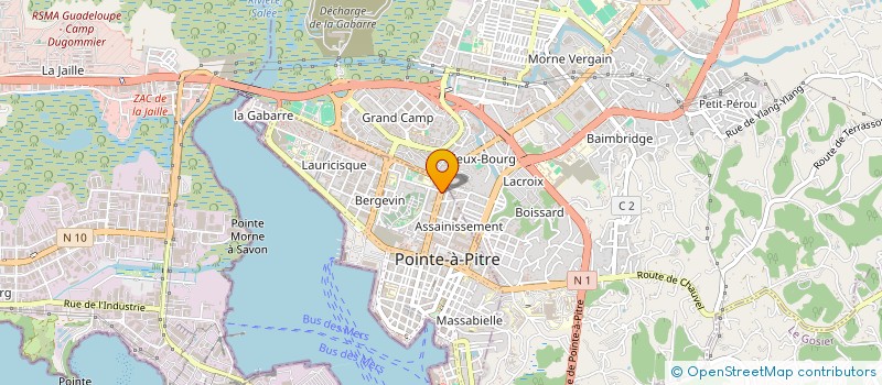 localisation de l'entreprise TAPTEL à POINTE A PITRE