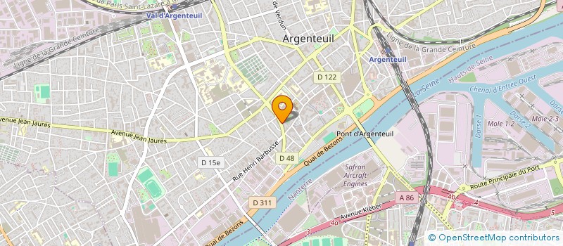 localisation de l'entreprise TAPYS  ARGENTEUIL