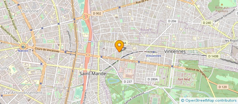 localisation de l'entreprise TAQALID FRANCE à VINCENNES