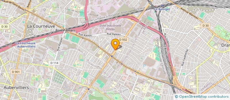 localisation de l'entreprise TAQWA BOUCHERIE à LA COURNEUVE