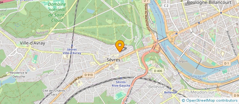 localisation de l'entreprise TARA 18 à SEVRES