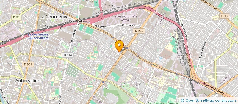 localisation de l'entreprise TARA à LA COURNEUVE