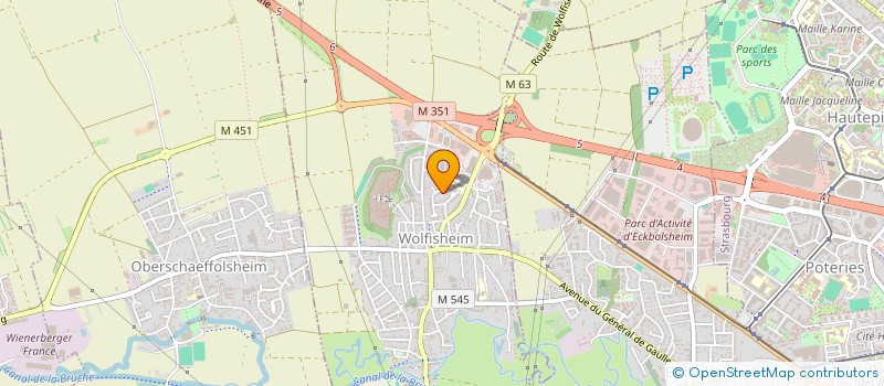 localisation de l'entreprise TARA  WOLFISHEIM