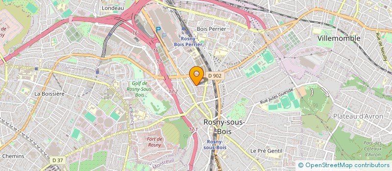 localisation de l'entreprise TARA PATRIMOINE à ROSNY-SOUS-BOIS