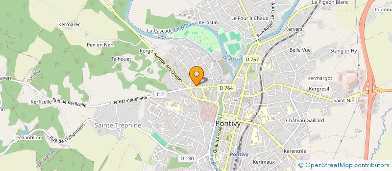 localisation de l'entreprise TARA'S à PONTIVY