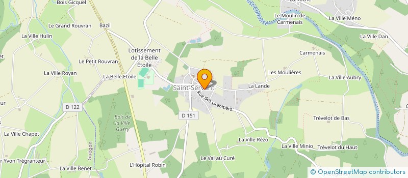 localisation de l'entreprise TARA WEST à SAINT-SERVANT